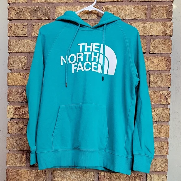 The North Face Women's Teal Hoodie Size Medium - Picture 1 of 10